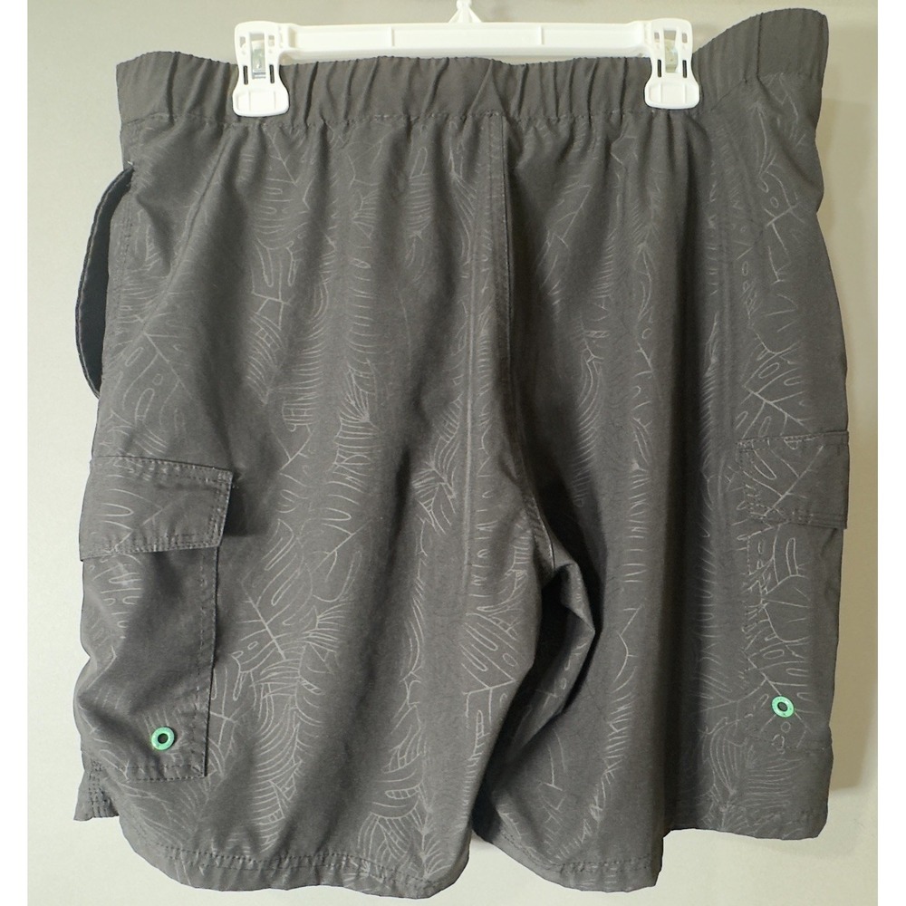 ZeroXposur Mens Large Black Cargo Swim Trunks Board Shorts Lined Stretch - Picture 6 of 6